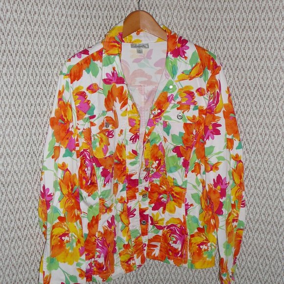 Floral Print Summer Casual Jacket  XL, L - Picture 10 of 10